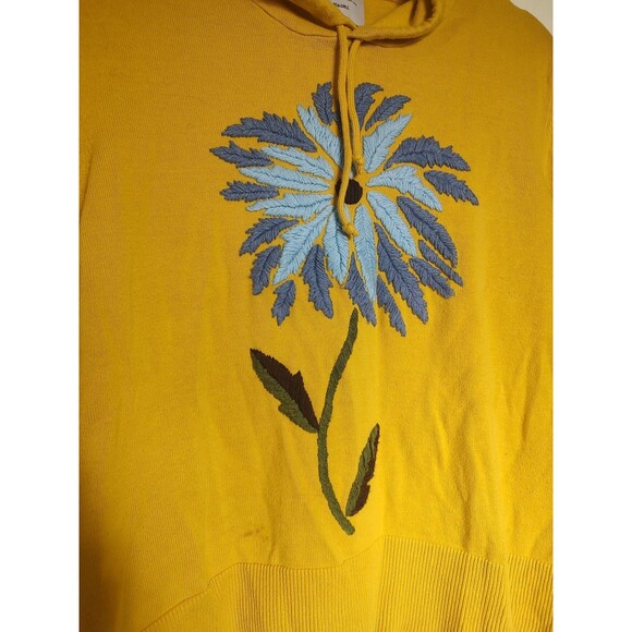 Evy’s Tree Hoodie Women Sz L Naomi Everyday Luxury Floral Embroidered grungecore - Picture 2 of 6